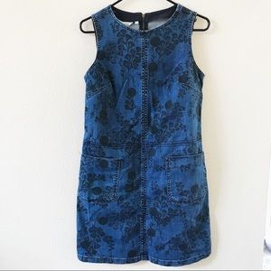 Vintage Denim Floral Dress